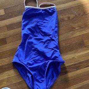 Mariia purple leotard with pink trim size petite